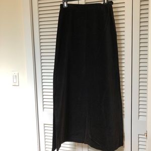 Vintage 1970s Velvet Maxi Skirt High Waist Prestige of Boston Modern 4
